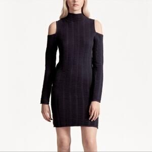 French Connection Knit Cold-Shoulder Dress